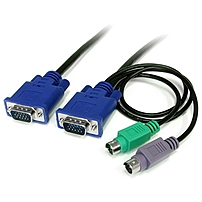 StarTech.com SVECON25 25 ft 3 in 1 Ultra Thin PS 2 KVM Cable 25ft
