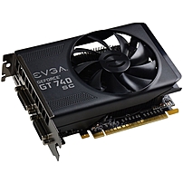 Evga Geforce Gt 740 Graphic Card - 1.09 Ghz Core - 2 Gb Gddr5 - Pci Express 3.0 X16 - 5000 Mhz Memory Clock - 128 Bit Bus Width - 4096 X 2160 - Fan Cooler - Directx 12, Opengl 4.4, Opencl - 1 X Hdmi - 2 X Total Number Of Dvi 02g-p4-3747-kr