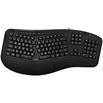 Adesso Tru-form 150 - 3-color Illuminated Ergonomic Keyboard - Cable Connectivity - Usb Interface - 105 Key - English (us) - Compatible With Computer - Media Player, Internet, Multimedia, Play/pause, Stop, Previous Track, Next Track, Volume Down, Volume U Akb-150eb
