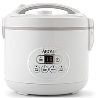 Aroma ARC 926D 12 Cup Digital Rice Cooker and Steamer White