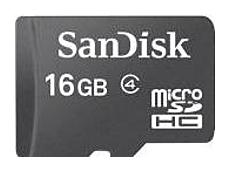 SanDisk SDSDQT 016G AW46A 16 GB Class 4 microSDHC Memory Card
