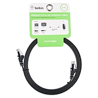 Belkin F2CP010 06 Cat.5e UTP Network Cable Category 5e for Network Device 6 ft 1 x RJ 45 Male Network 1 x RJ 45 Male Network Black
