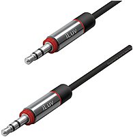 iLuv ILVICB117B 6 Feet Coiled Aux In Audio Cable Black