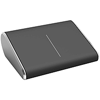 Microsoft Wedge Touch Mouse - Bluetrack - Wireless - Bluetooth - Black, Gray - 1000 Dpi - Computer, Tablet, Notebook - Touch Scroll - 2 Button(s) - Symmetrical 3lr-00009