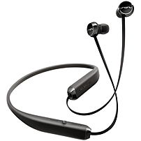 Sol Republic Shadow Earset - Stereo - Black, Steel Gray - Wireless - Bluetooth - 30 Ft - Earbud, Behind-the-neck - Binaural - In-ear 1140-01