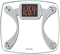 Taylor 015 02 3044 Digital Glass Scale with Red Read Out Clear Silver