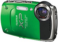 Fujifilm FinePix XP20 GREEN Digital Camera 14.2 Megapixels 10 MB RAM 6.8 x Digital Zoom 5x Optical Zoom 1280 x 720 Video Resoultion 2.7 inch LCD Display Green