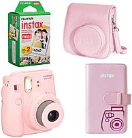 FUJIFILM 815906024421 Instax Mini 8 with Case Wallet Film Pink