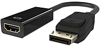 Belkin F2CD004B Audio Video Cable DisplayPort HDMI for Audio Video Device Monitor DisplayPort Male Digital Audio Video HDMI Female Digital Audio Video Shielding Black