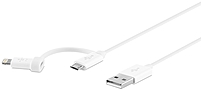 Belkin F8J169YW1M APL Micro USB Cable with Lightning Adapter 3 Feet