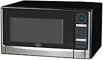 Oster OGYZ1602B Digital Microwave Oven 1.6 Cubic Feet 1100 Watts Black Stainless Steel