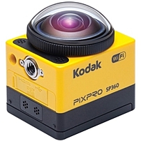 Kodak Pixpro Sp360 Digital Camcorder - 1&quot; Lcd - Mos - Full Hd - Yellow - 16:9 - 16.4 Megapixel Image - Mp4, H.264 - 4x Digital Zoom - Electronic (is) - 8 Mb Flash Memory - Hdmi - Usb - Pictbridge - Microsd, Microsdhc - Memory Card - Wearable Sp360-yl3