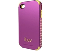 iLuv Regatta Dual Layer Case for iPhone 4S iPhone Purple High Gloss Polycarbonate ICC760PUR