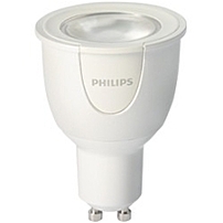 Philips hue White and Color 6.5W GU10 Spot 6.50 W 50 W Incandescent Equivalent Wattage 230 V AC 300 lm Spot Warm White Light Color GU10 Base 25000 Hour 6740.3 deg;F 3726.8 deg;C Color Temperature 80 C