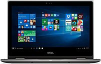 Dell Inspiron I5368 10025GRY 2 in 1 Notebook PC Intel Core i7 6500U 2.5 GHz Dual Core Processor 8 GB DDR4 SDRAM 256 GB Solid State Drive 13.3 inch Touchscreen Display Windows 10 Home 64 Bit Edition