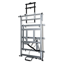 Balt Elevation Wall Mount for Whiteboard Cart Projector 125 lb Load Capacity Platinum 27589