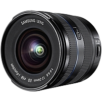 Samsung EX W1224ANB US NX 12 24mm f 4.0 5.6 Camera Lens Ultra Wide Angle Zoom Lens for Samsung NX 58 mm Attachment 0.14x Magnification 2x Optical Zoom 2.5 inch Diameter Black