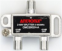 Antronix CMC2002H A 1.0 GHz 2 Way Horizontal Digital Splitter