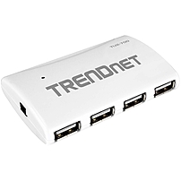 TRENDnet 7 Port High Speed USB Hub w Power Adapter 7 x Type A USB 2.0 USB Downstream 1 x Type B USB 2.0 USB Upstream External TU2 700