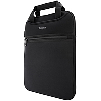 Targus Slipcase TSS912 Carrying Case Sleeve for 12 quot; Notebook Black Neoprene Handle Shoulder Strap