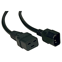 Tripp Lite 10ft Power Cord Extension Cable C19 to C14 Heavy Duty 15A 14AWG 10 IEC 320 C19 to IEC 320 C14 10 ft. P047 010