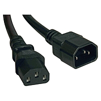 Tripp Lite 4ft Computer Power Cord Extension Cable C14 to C13 10A 18AWG 4 10A 18AWG IEC 320 C14 to IEC 320 C13 4 ft. quot; P004 004