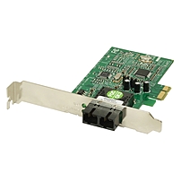 Transition Networks N FXE ST 02 Fast Ethernet Card PCI Express x1 1 Port s 1 x ST Port s Low profile