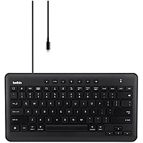 Belkin Secure Wired Keyboard for iPad with Lightning Connector Cable Connectivity Lightning Interface English US Compatible with Tablet Multimedia Hot Key s B2B115