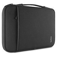 Belkin Carrying Case Sleeve for 11 quot; MacBook Air Notebook Tablet Black Wear Resistant Tear Resistant Neoprene Handle 8 quot; Height x 12.6 quot; Width x 0.8 quot; Depth B2B081 C00