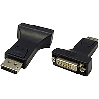 4XEM DisplayPort To DVI I M F Adapter 1 x DVI Female Video 1 x DisplayPort Male Digital Audio Video Black 4XDPMDVIFA