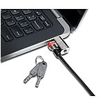 Kensington K67974WW ClickSafe Keyed Lock for Dell Laptops and Tablets Silver Carbon Steel For Notebook Tablet