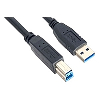 Link Depot USB Cable USB for Audio Device Cellular Phone Camera PDA Gaming Console 10 ft 1 x Type A Male USB 1 x Type B Male USB Black USB30 10 AB