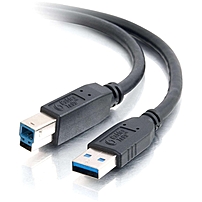 C2G 3m USB 3.0 A Male to B Male Cable 9.8ft USB 9.84 ft Type A Male USB Type B Male USB Shielding Black 54175