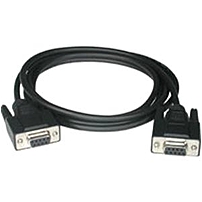 C2G 10ft DB9 F F Null Modem Cable Black DB 9 Female Serial DB 9 Female Serial 10ft Black 52039