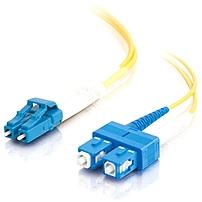 6m LC SC 9 125 OS1 Duplex Singlemode PVC Fiber Optic Cable Yellow Fiber Optic for Network Device LC Male SC Male 9 125 Duplex Singlemode OS1 6m Yellow 37468