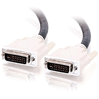 C2G 2m DVI I M M Dual Link Digital Analog Video Cable 6.5ft DVI I Male DVI I Male 6.56ft Black 26948