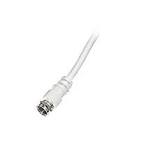 Steren RG59 Coaxial Cable F Connector F Connector 12ft White 205 020WH