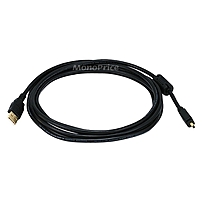 Monoprice USB Data Transfer Cable USB for Camera Camcorder MP3 Player PDA 10 ft 1 x Type A Male USB 1 x Type B Male Mini USB Gold Plated Shielding 105454