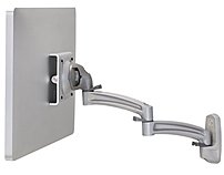 Chief K2W120S Kontour K2W Wall Mount Swing Arm Single Monitor 10in to 30in Screen Support 40 lb Load Capacity Aluminum Silver