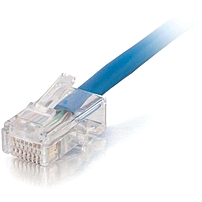 C2G 35ft Cat5e Non Booted Unshielded UTP Network Patch Cable Plenum Rated Blue Category 5e for Network Device RJ 45 Male RJ 45 Male Plenum Rated 35ft Blue 757120152477