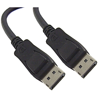 CableWholesale DisplayPort Cable 8.64 Gbit 6 ft DisplayPort for Audio Video Device Monitor TV 6 ft 1 x DisplayPort Male Digital Audio Video 1 x DisplayPort Male Digital Audio Video Shielding Black 10H