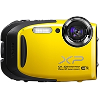 Fujifilm FinePix XP70 16.4 Megapixel Compact Camera Yellow 2.7 quot; LCD 16 9 5x Optical Zoom 2x Optical IS 4608 x 3456 Image 1920 x 1080 Video HDMI PictBridge HD Movie Mode Wireless LAN 16409856