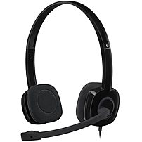 Logitech Stereo Headset H151 Stereo Black Mini phone Wired 22 Ohm 20 Hz 20 kHz Over the head Binaural Supra aural 5.91 ft Cable Yes 981 000587