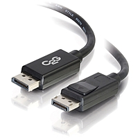 C2G 10ft DisplayPort trade; Cables with Latches for PCs Laptops and Displays Black DisplayPort for Notebook Monitor Audio Video Device 10 ft 1 x DisplayPort Male Digital Audio Video 1 x DisplayPort Ma