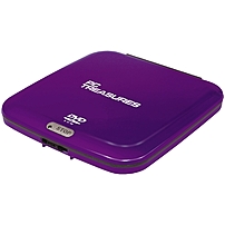 Digital Treasures 07255 External DVD Reader Purple DVD ROM Support