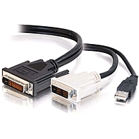 C2G 6ft M1 to DVI D USB A Cable 6ft Black 38089