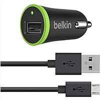 Belkin Auto Adapter 12 V DC Input Voltage 5 V DC Output Voltage 2.10 A Output Current USB F8M668BT04 BLK