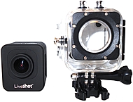 LiveShot J30M Cube Mini HD Action Camera with Wi Fi Up to 32 GB microSD Card Supported H.264 compression Black