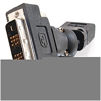 C2G 360 deg; Rotating HDMI Female to DVI D Male Adapter 1 x HDMI Female Digital Audio Video 1 x DVI D Male Digital Video Black 40931
