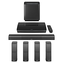 Bose Lifestyle 650 5.1 Home Theater System Control Console Black Dolby Digital Dolby Digital Plus Dolby TrueHD DTS Bluetooth Wireless Speaker s Ethernet HDMI USB 761683 1110
